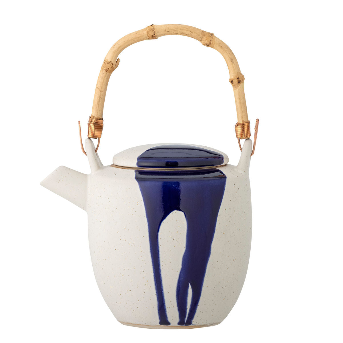 Bloomingville Okaama Teapot, Blue, Stoneware