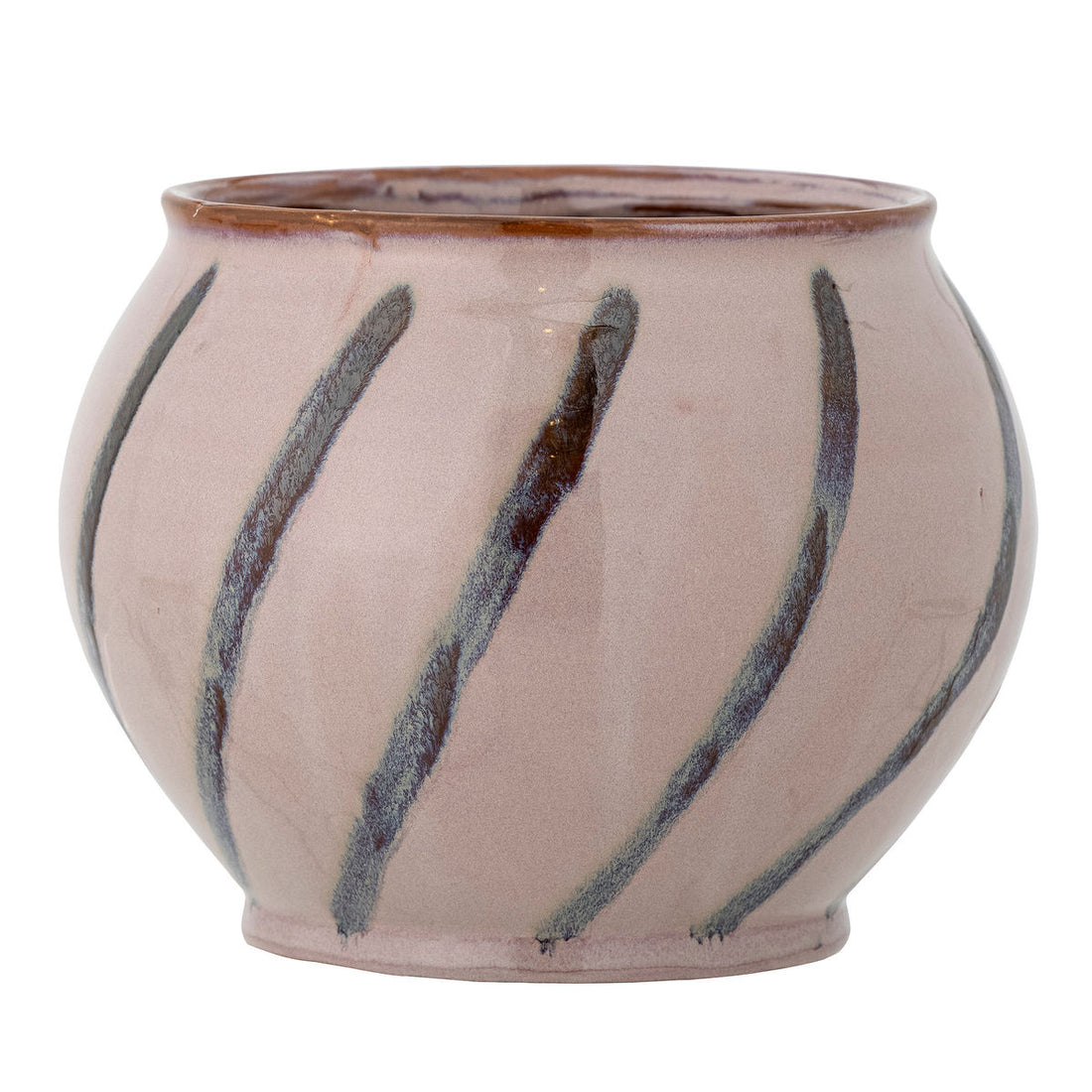 Bloomingville Iman Herbal Potted Hears, Rosa, Stoneware