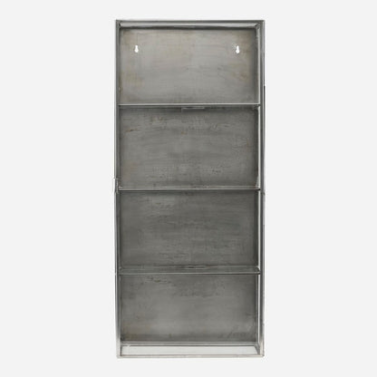 House Doctor Vitrine Cabinet, Glass, Zinc-L: 35 cm, W: 15 cm, H: 80 cm