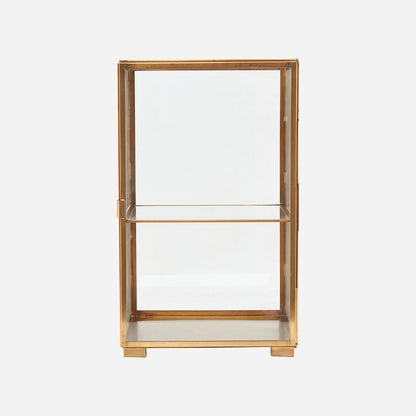 House Doctor Vitrine Cabinet, Glass, Messing-L: 25 cm, W: 25 cm, H: 41 cm
