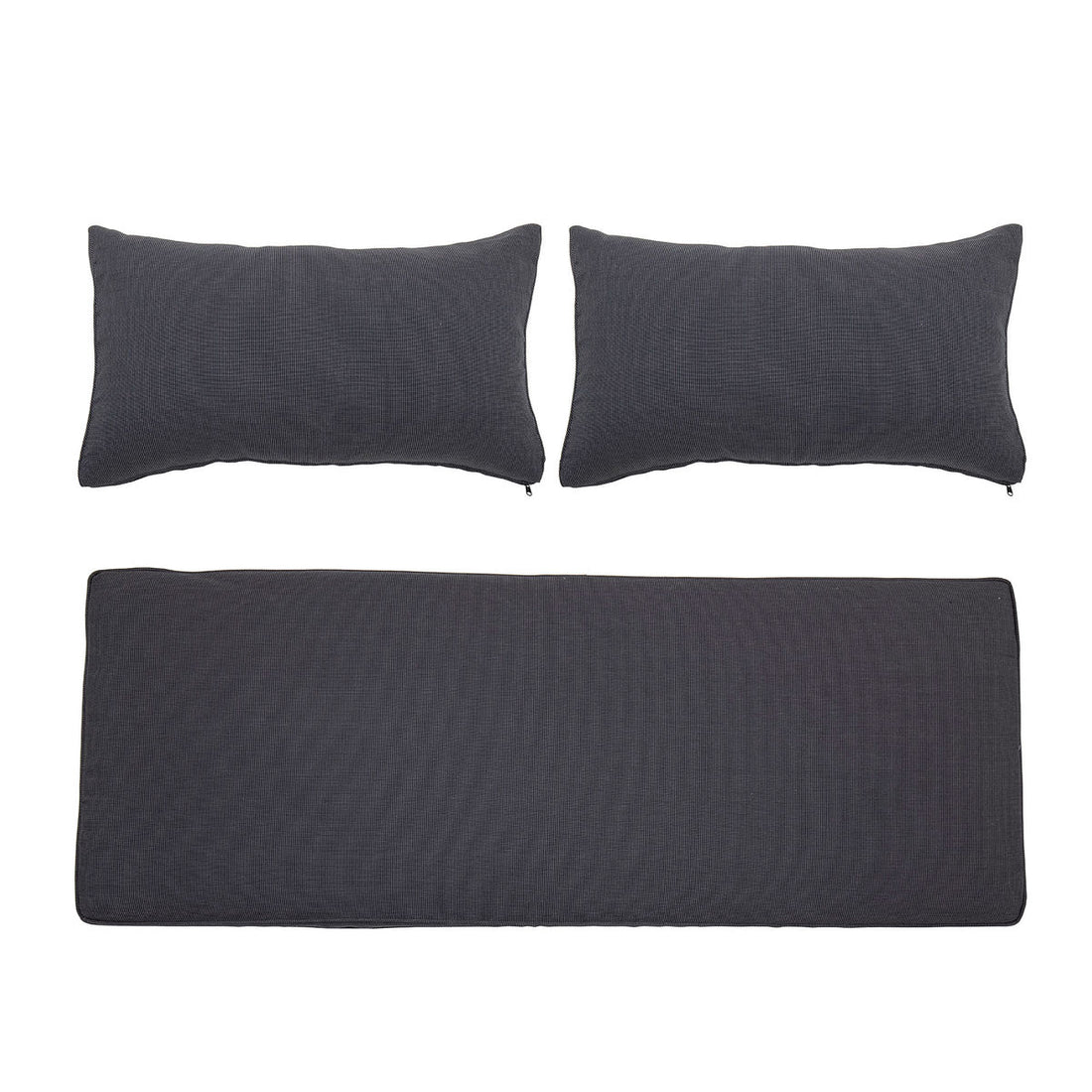 Bloomingville Mundo Pillowcases (uten fylling), Gray, Polyester