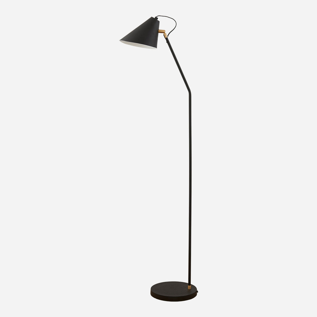 House Doctor-gulvlampe, klubb, Black-H: 130 cm, DIA: 20 cm