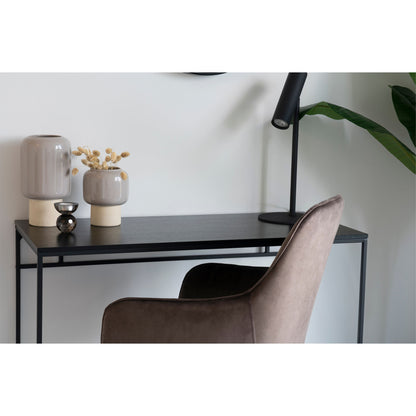 Vase - Vase i keramikk, grå, ø15x27 cm