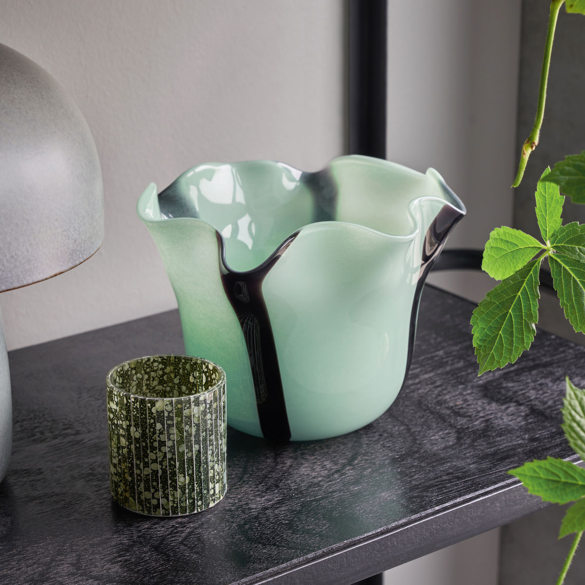 Huslege vase, hdloose, lysegrønn
