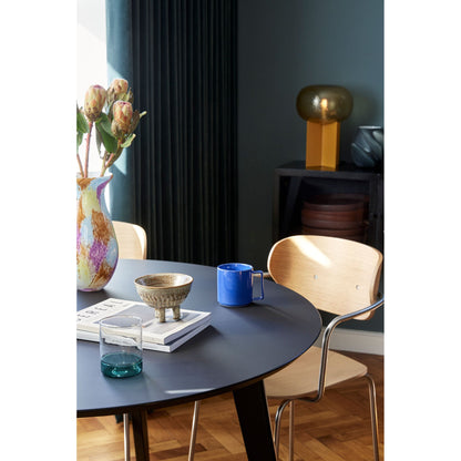 Hübsch - Stay spisebord rundt svart med laminattop ø120xh76cm