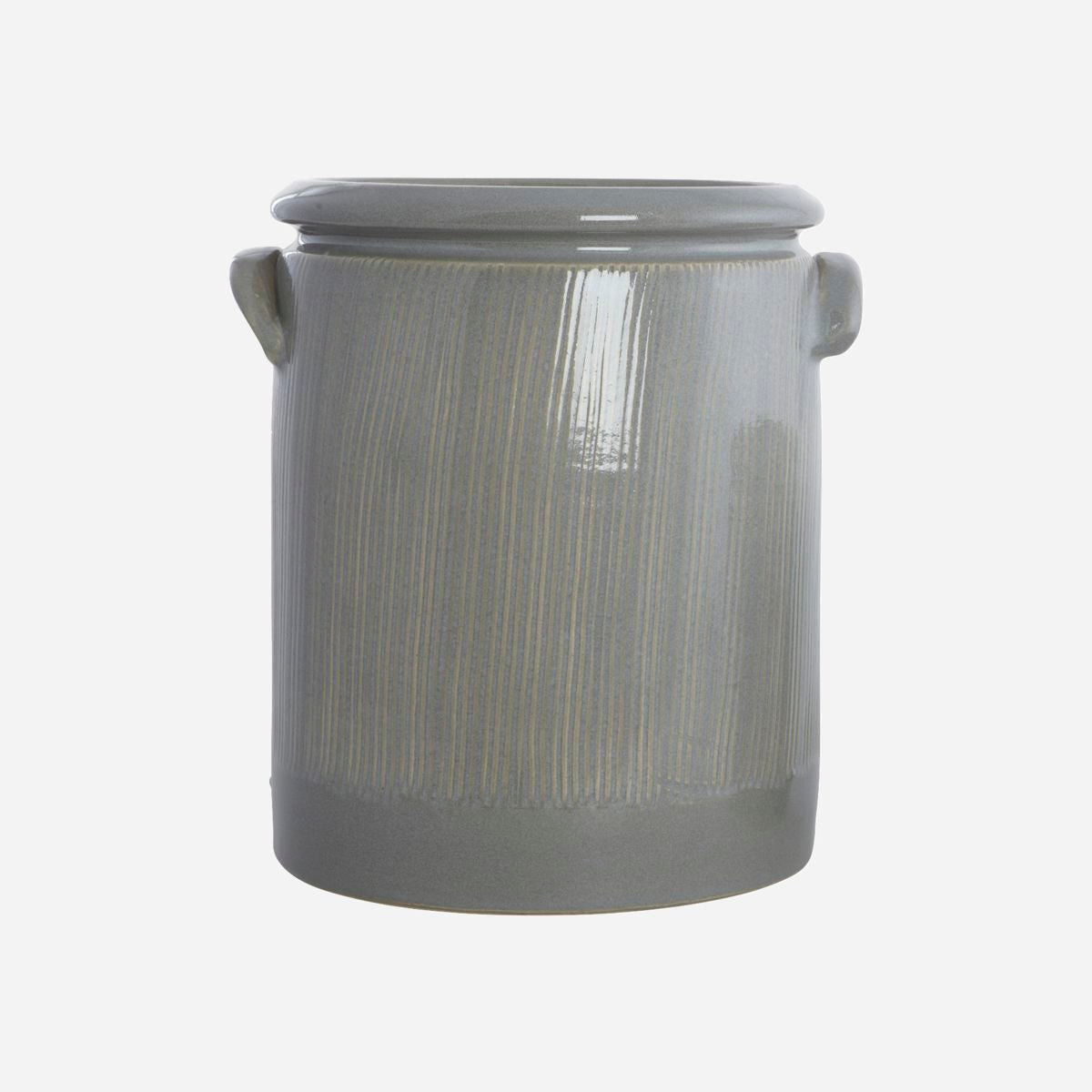 House Doctor Herb Pot, Pottery M, Light Grey-H: 24 cm, DIA: 20 cm