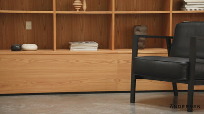 Andersen Furniture - LC1 Lounge Chair - Svart skinn/ramme i svart lakkert