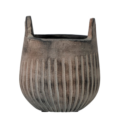 Bloomingville Lagos Herbal Pot Hides, Gray, Pottery