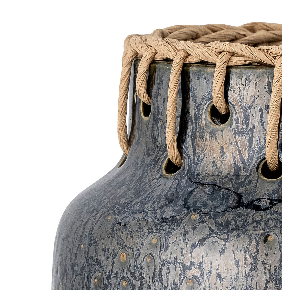 Bloomingville Janel Vase, Black, Ceramics