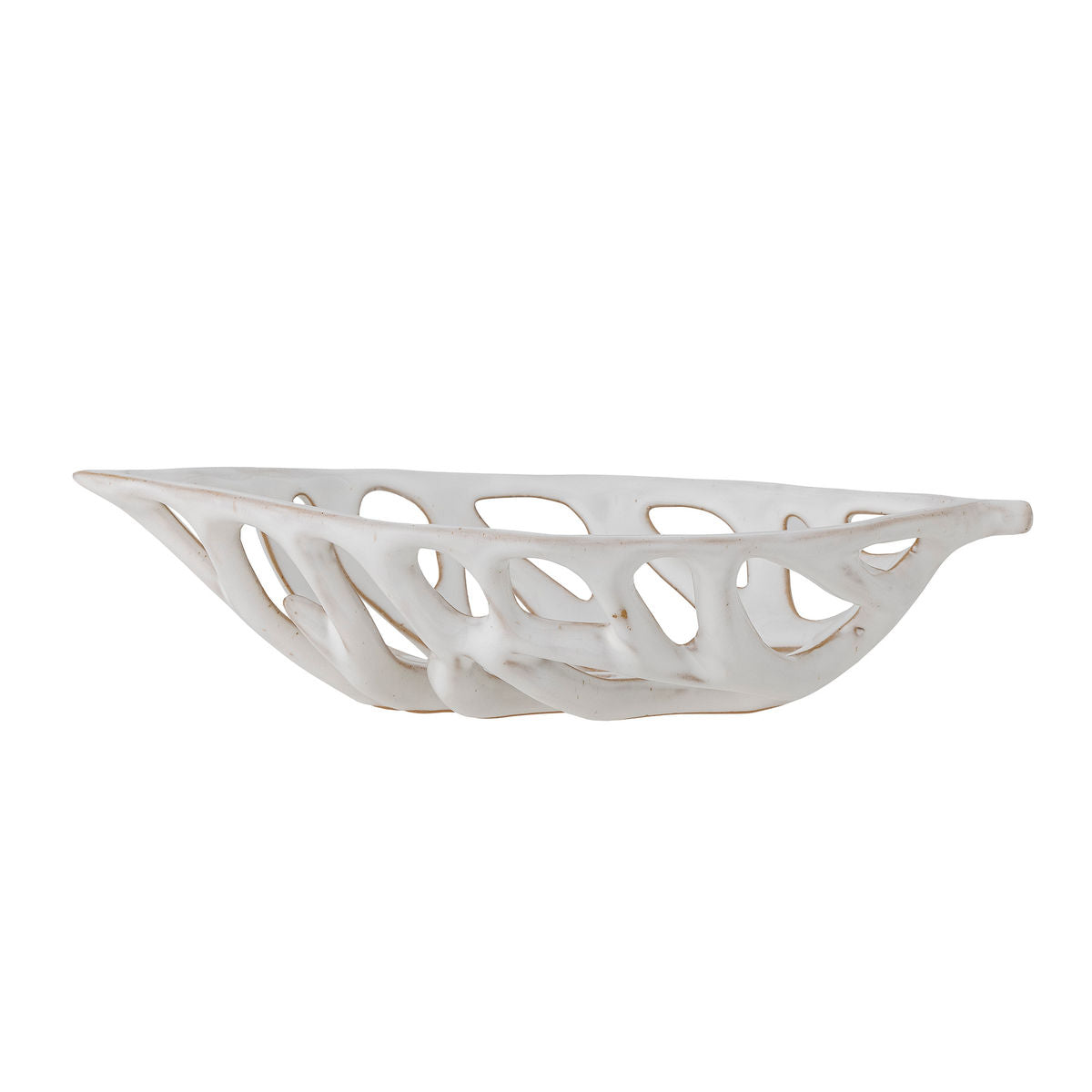 Bloomingville Foleno Deko Bowl, White, Stoneware