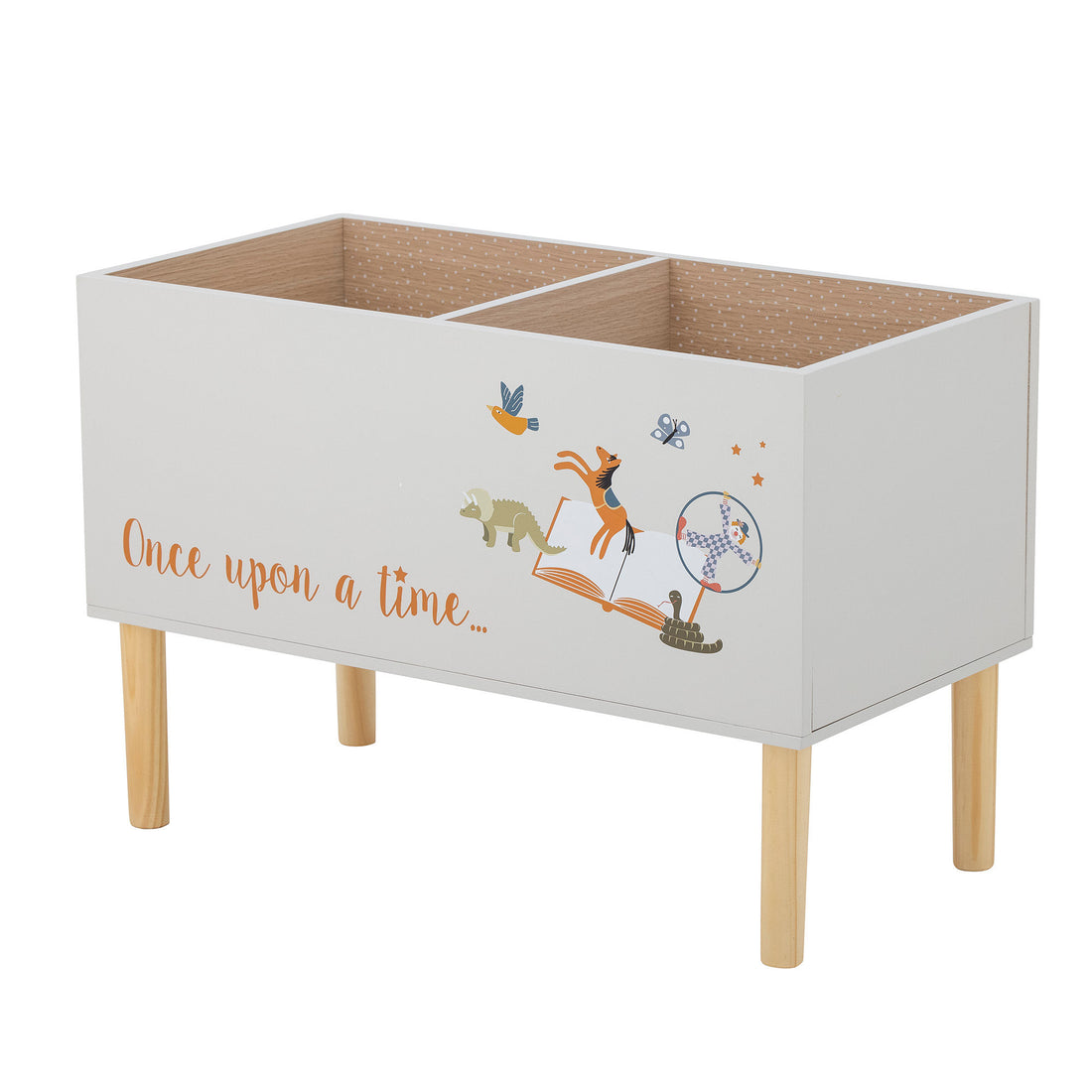 Bloomingville Mini Salam Bookbox, Gray, MDF
