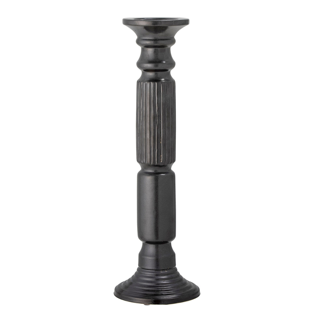 Bloomingville Millas Candlestick, Sort, Keramik