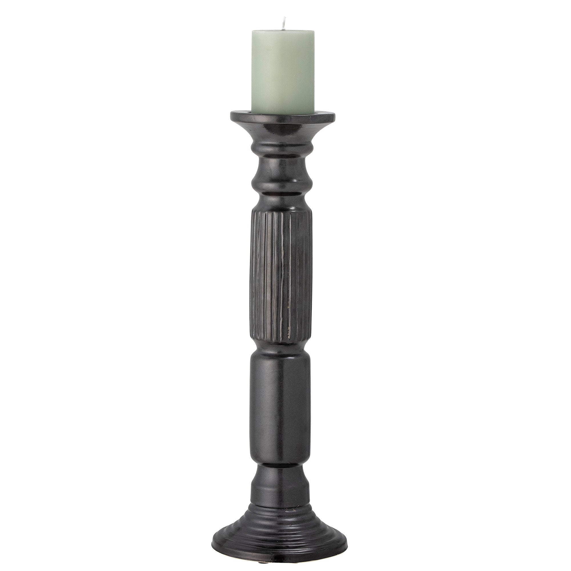 Bloomingville Millas Candlestick, Sort, Keramik - Bloomingville - DesignGaragen.dk