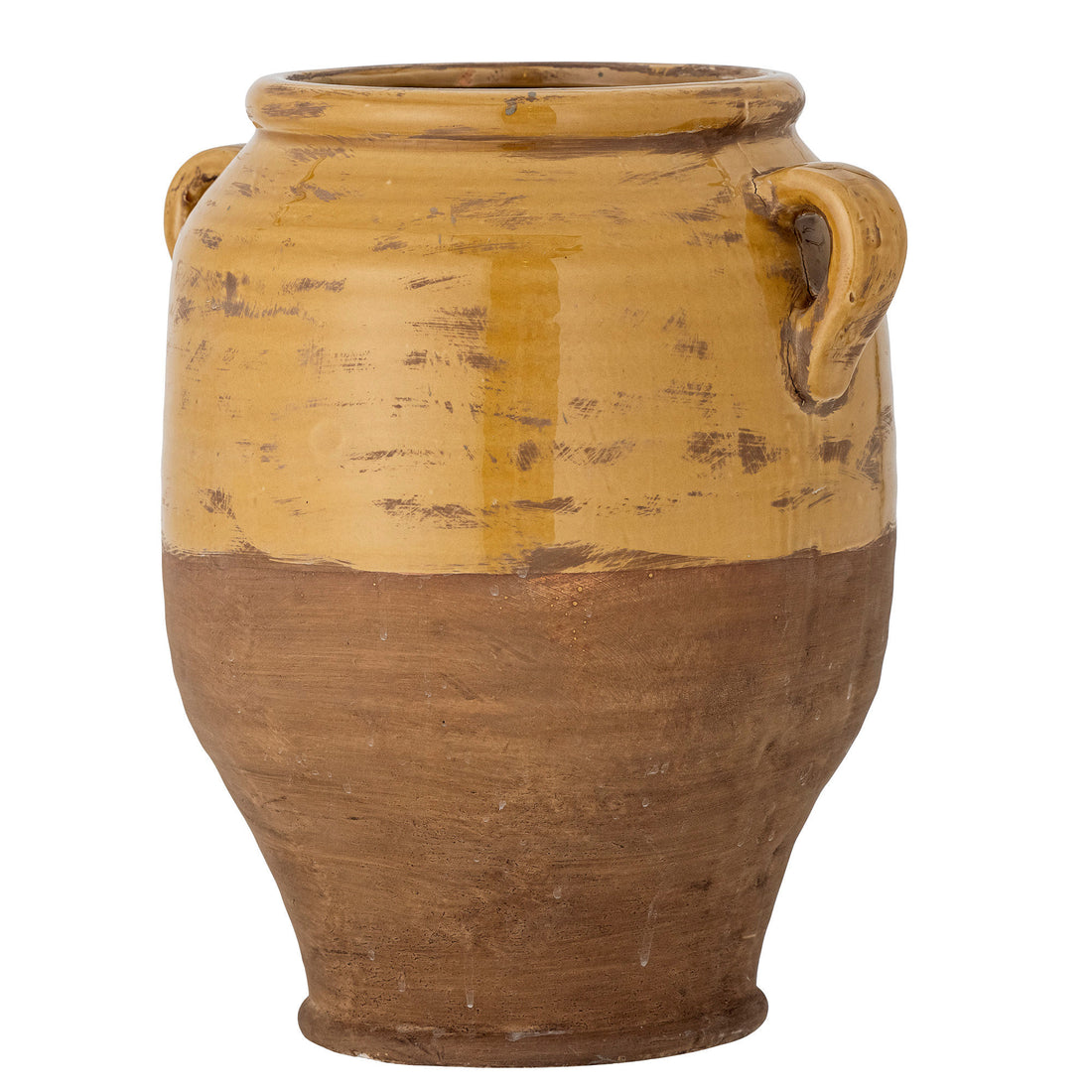 Bloomingville Tao Deko Herbal Pot, Yellow, Terracotta