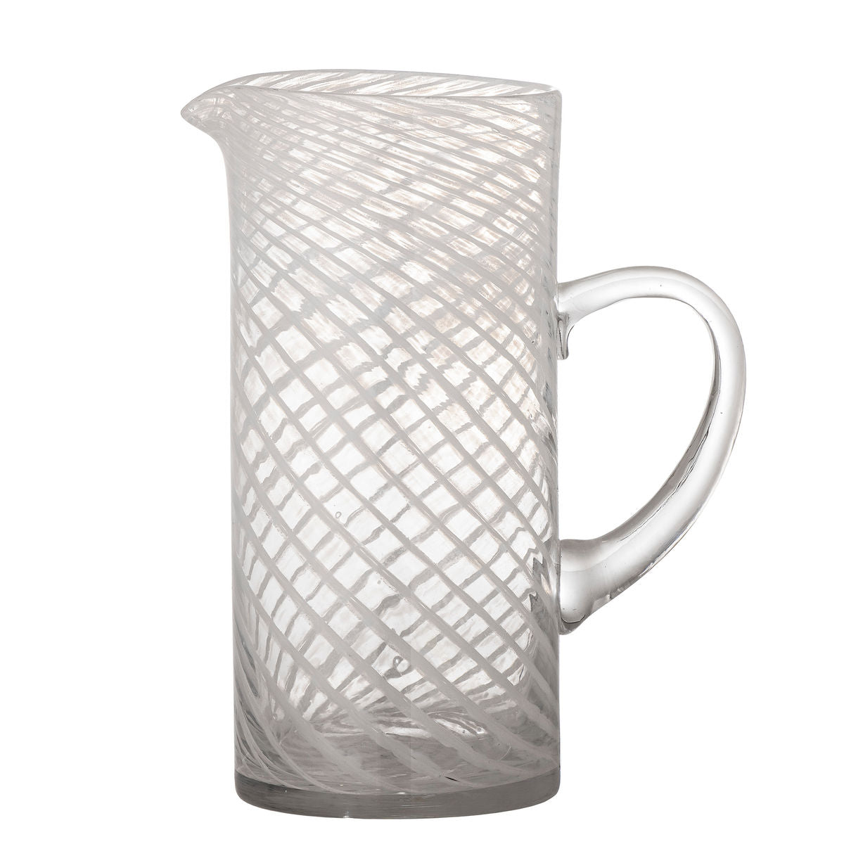 Bloomingville Sakhi pitcher, hvitt, glass