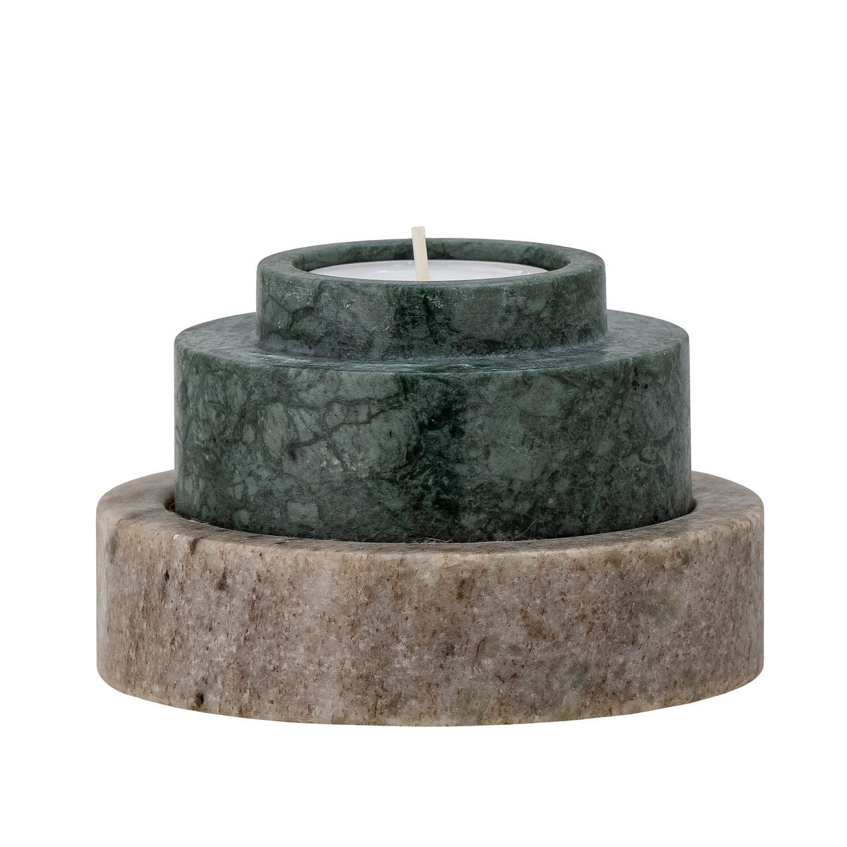 Bloomingville Dalin Lighthouse &amp; Candlestick, Green, Marble