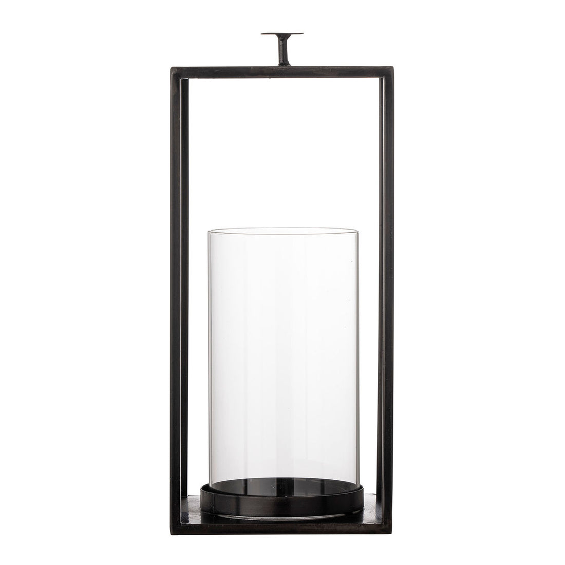 Bloomingville Udoon Lantern m/glass, svart, metall