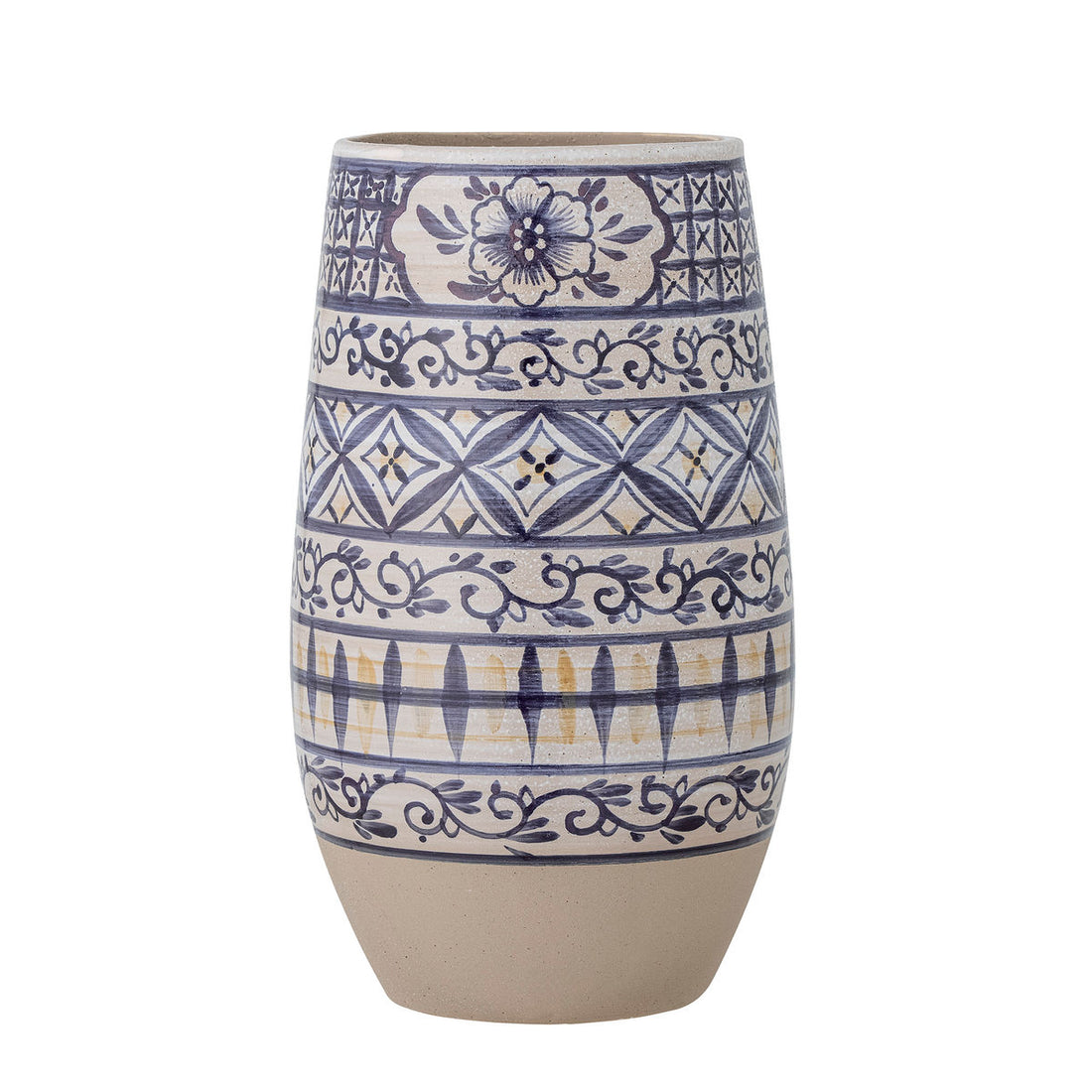 Bloomingville Nadya Vase, blå, steingods
