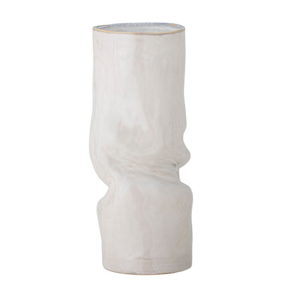 Bloomingville Araba Vase, hvitt, steingods