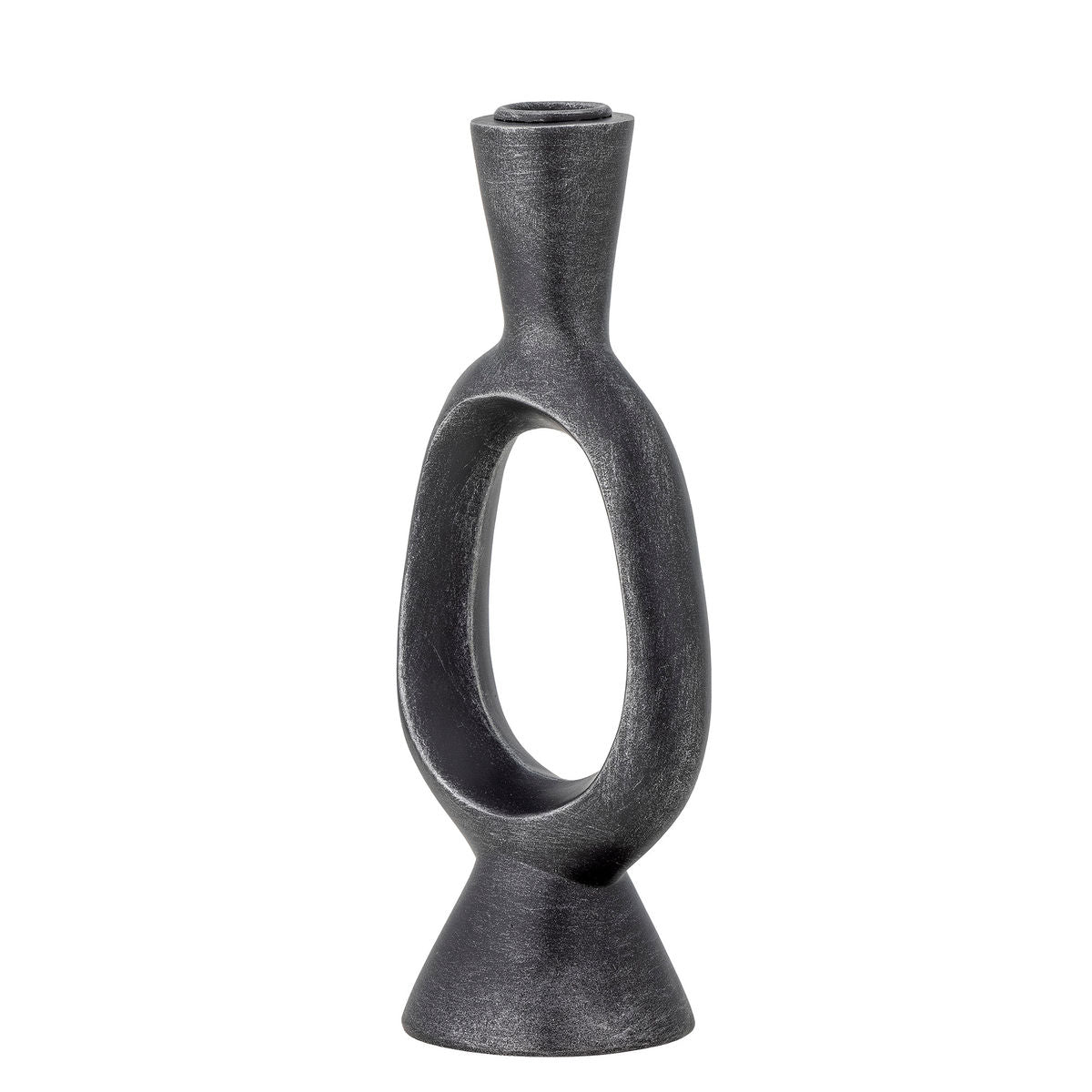 Bloomingville Bijan Candlestick, Black, Polyresin