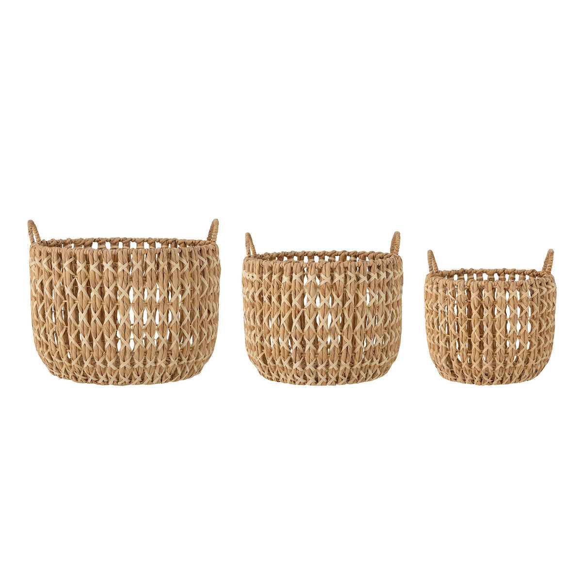 Bloomingville Kristel Basket m/lokk, natur, vannhyacint