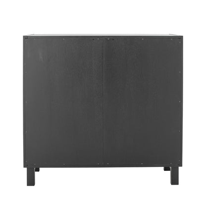 Bloomingville Trento Cabinet, Black, Gmelina Wood