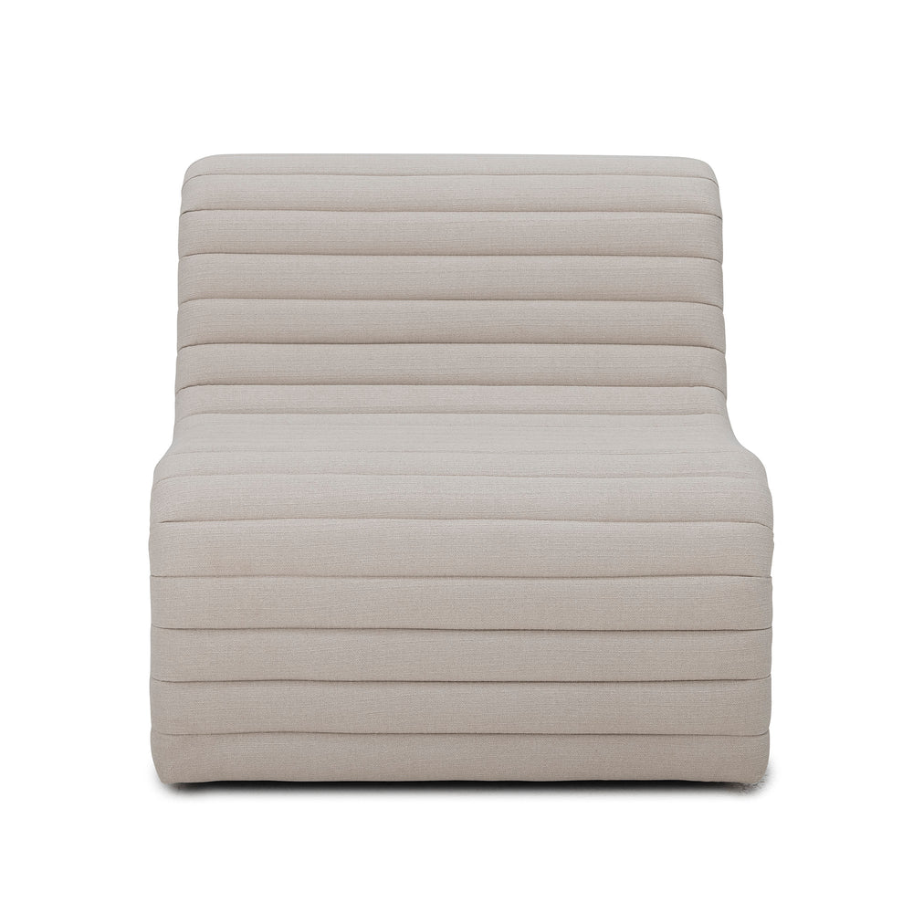BLOOMINGVILLE Allure Lounge Stol, Natur, Polyester - L76xH67xW91 cm - DesignGaragen.dk.