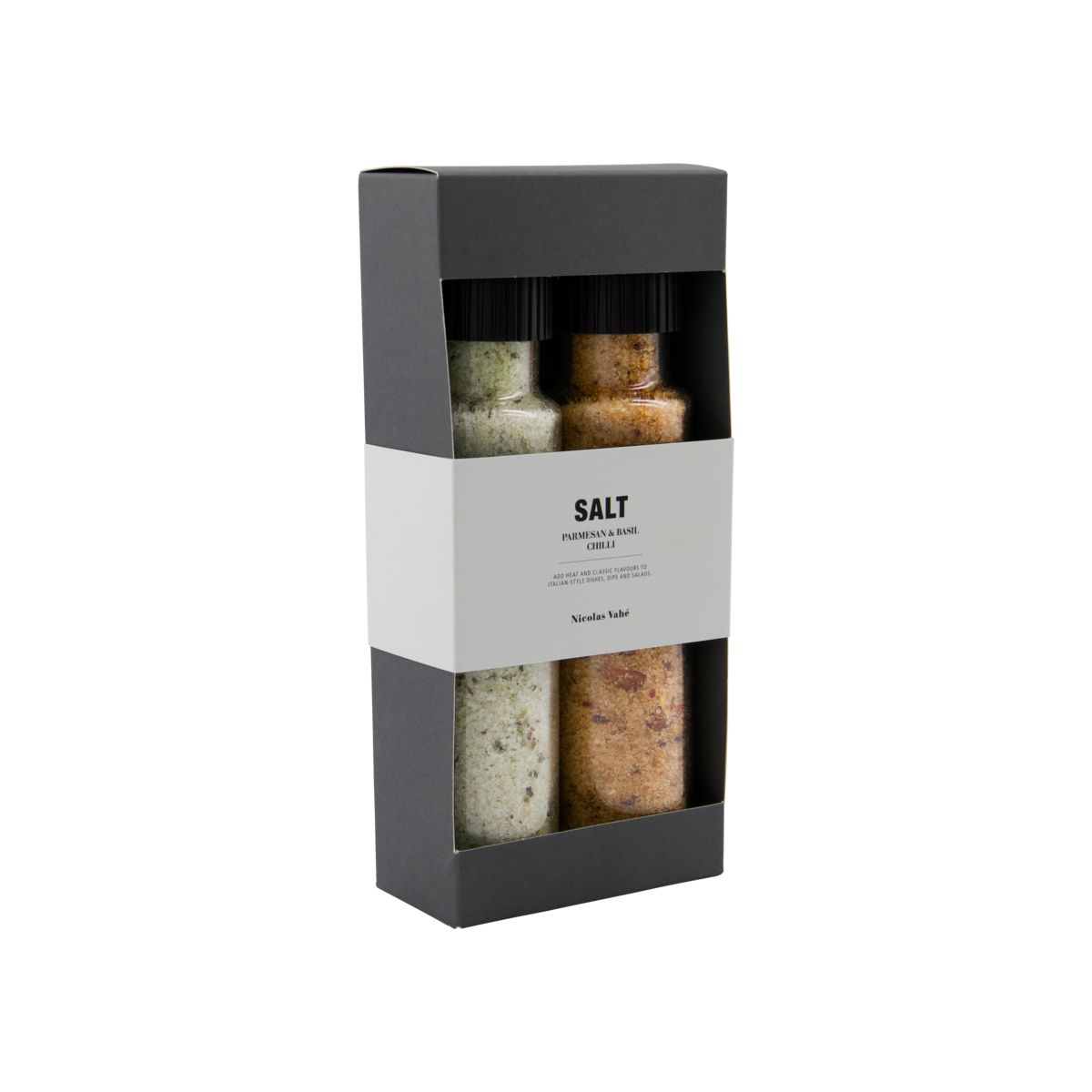 Nicolas Vahe Gift Box, Nicolas Vahé Parmesan &amp; Basil Salt &amp; Chilli Salt