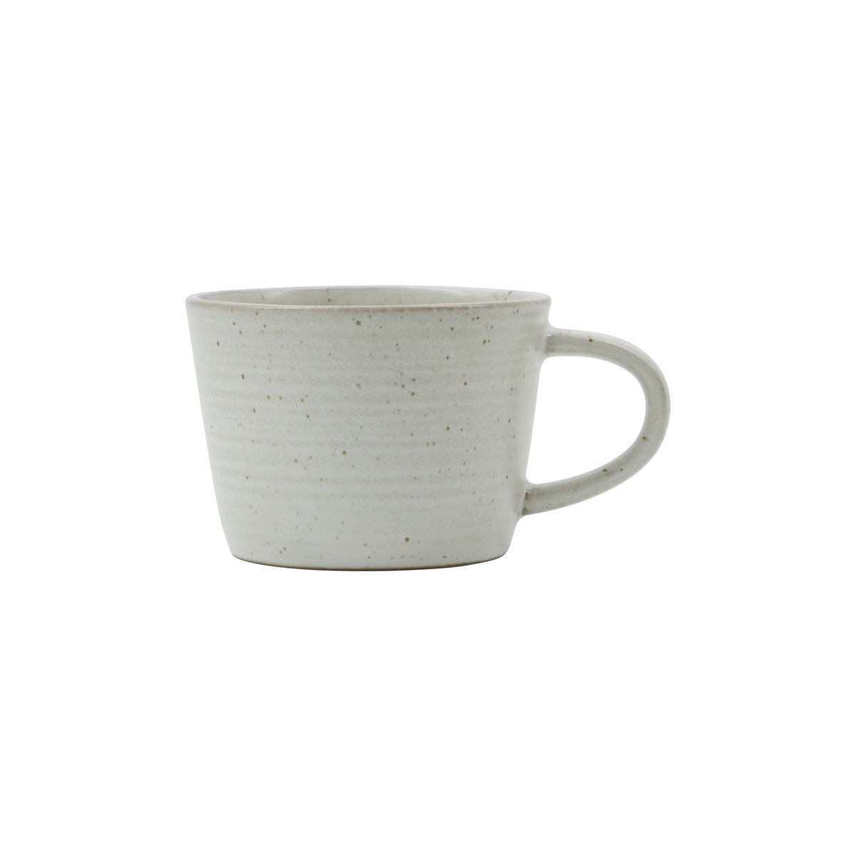 Huslege kopp med tallerken, hdpion, grå/hvit