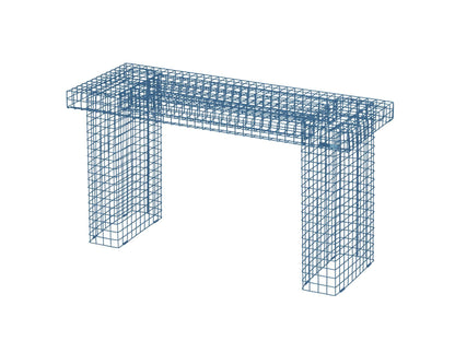Kalager Design Wire Bench, Pastell Blue