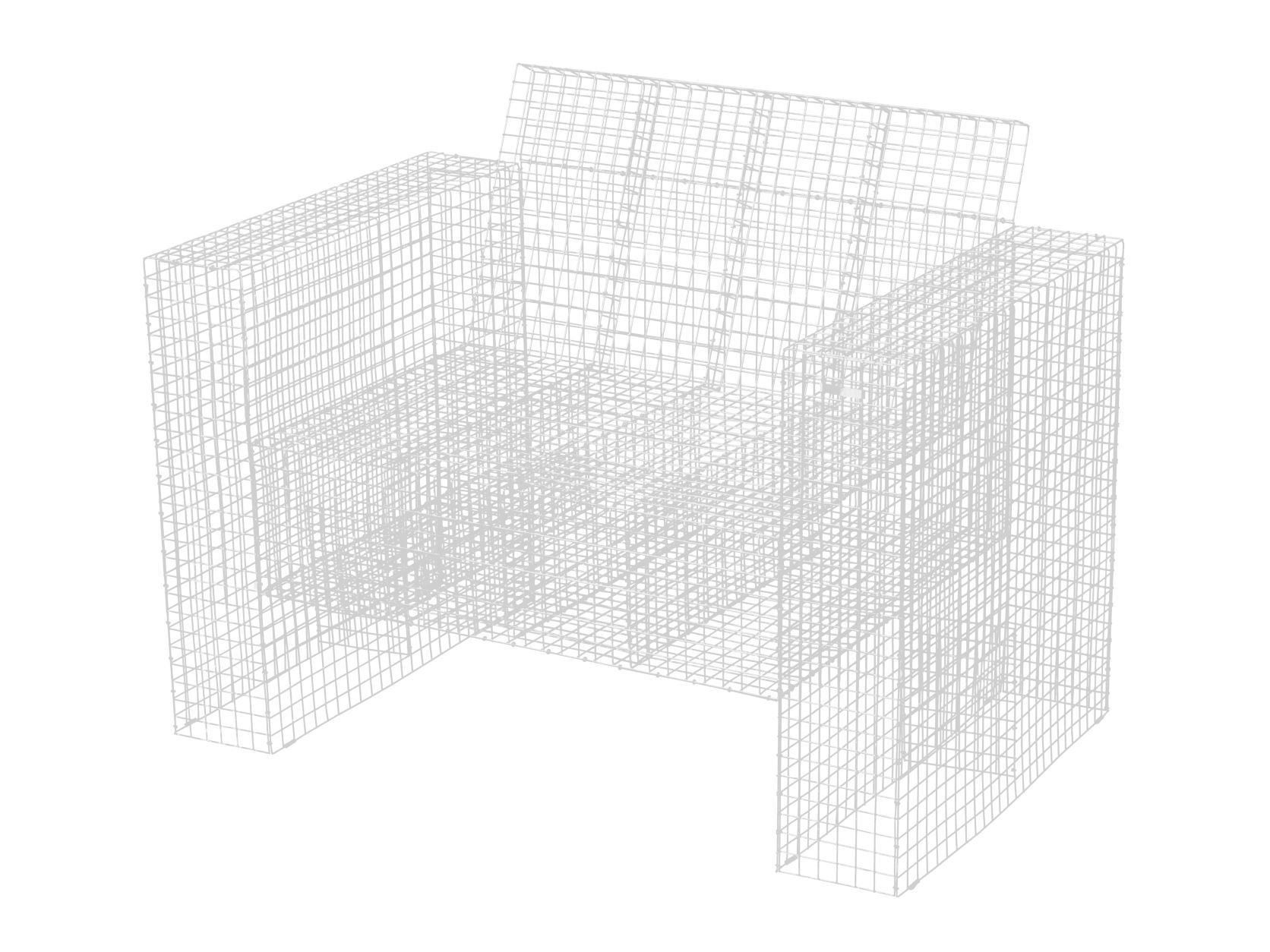 Kalager Design Wire Loungchair, White