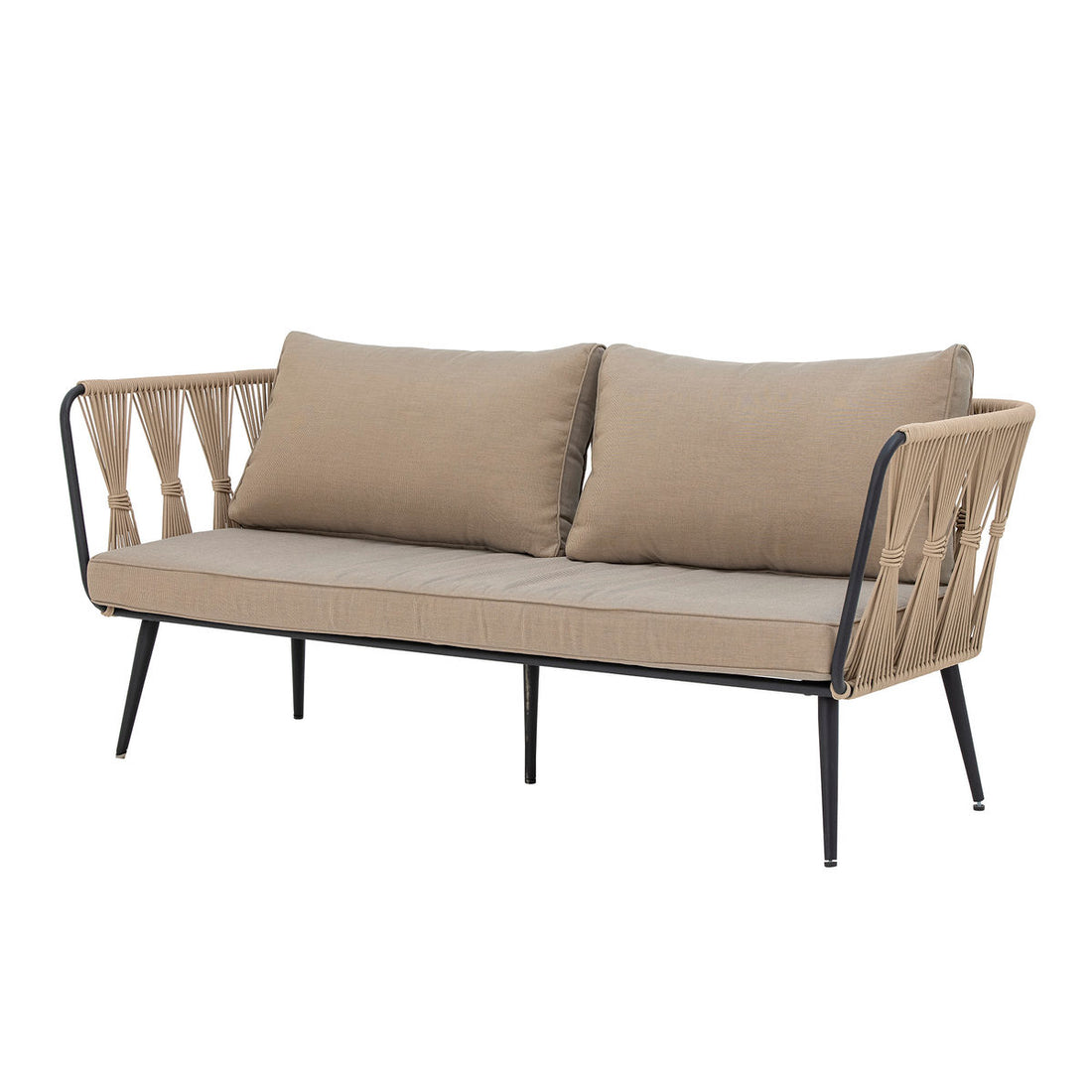 Bloomingville Pavone sofa, brun, metall