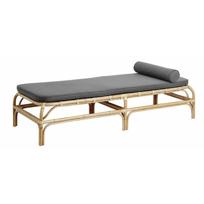 Nordal Bali Daybed på Rattan med pute - L203 cm - Natur/Gray