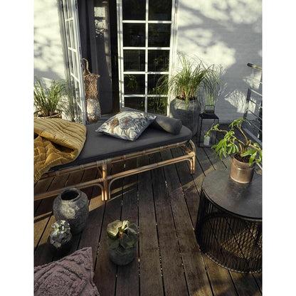 Nordal Bali Daybed på Rattan med pute - L203 cm - Natur/Gray