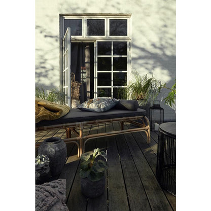 Nordal Bali Daybed på Rattan med pute - L203 cm - Natur/Gray