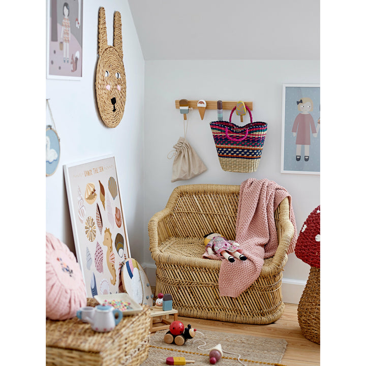 Zyon Knagerække, Natur, Bøg - L38xH13xW6,5 cm - BLOOMINGVILLE MINI - DesignGaragen.dk