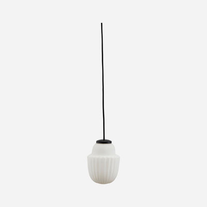 House Doctor Lamp, Acorn, White-H: 18,7 cm, DIA: 13,5 cm