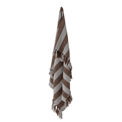 Nann Plaid, Brun, Genanvendt Bomuld - L100xW80 cm - BLOOMINGVILLE MINI - DesignGaragen.dk