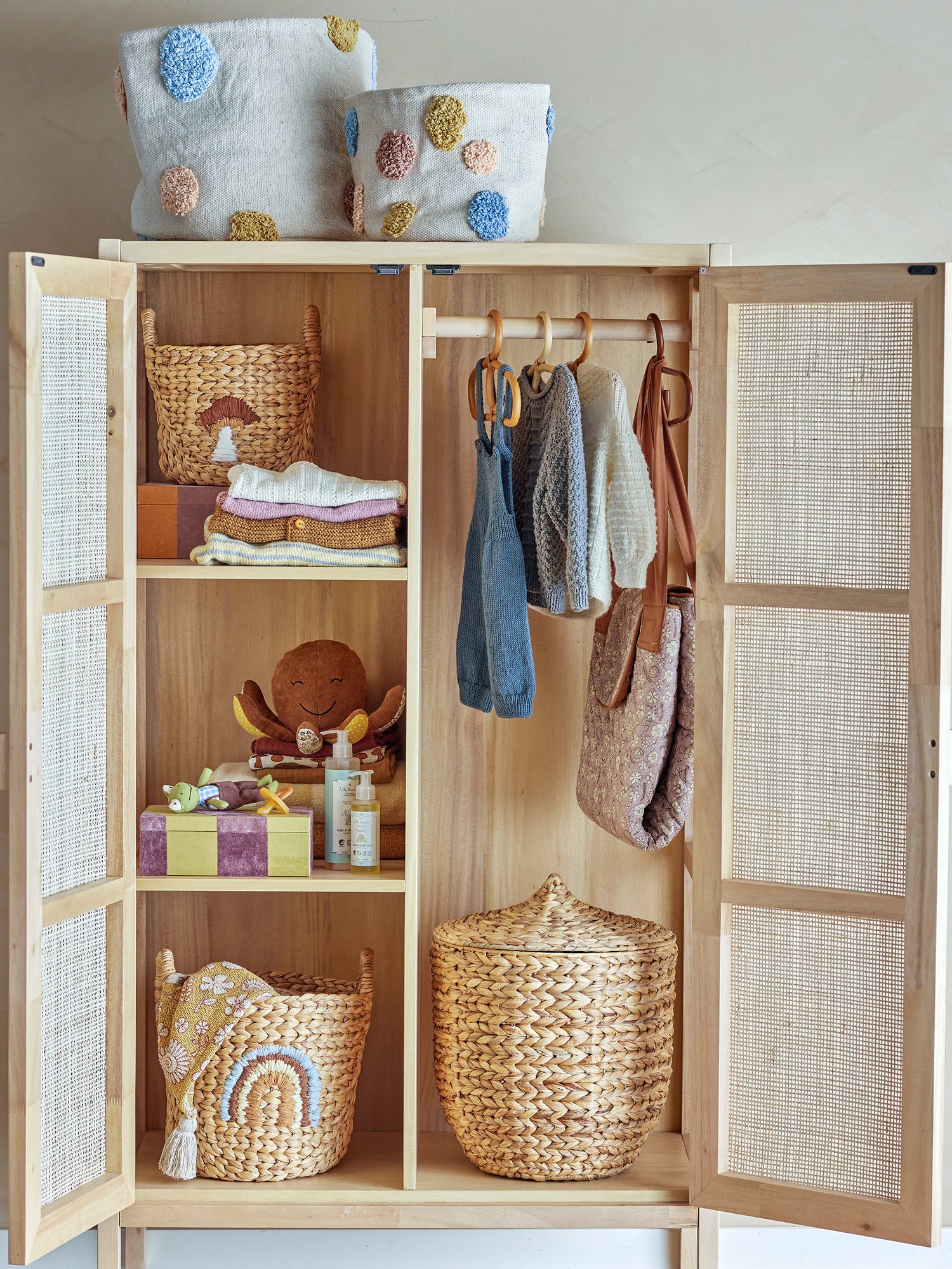 Bloomingville Mini - Agnes Basket, Nature, Vandhyacinth