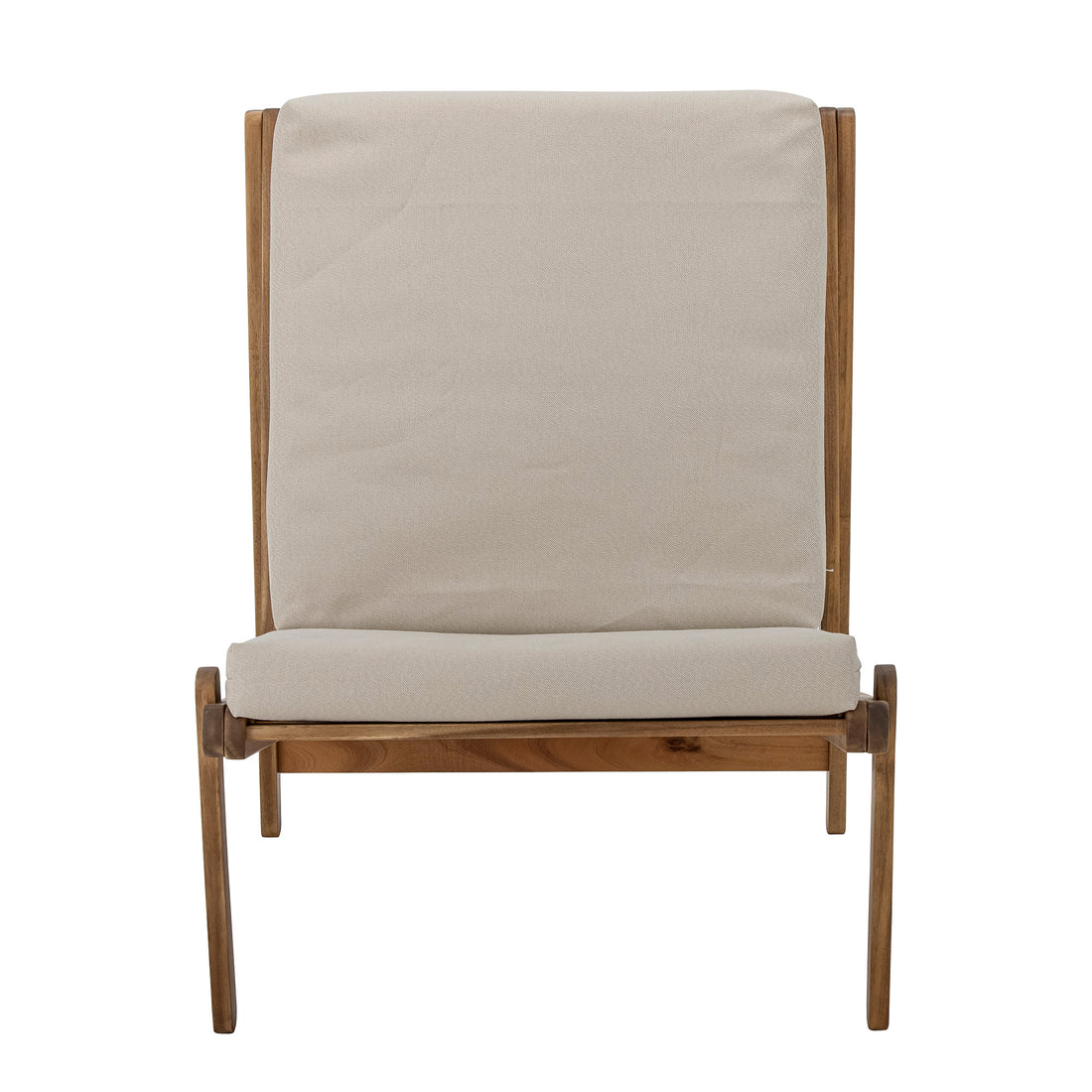 BLOOMINGVILLE Gani Lounge Stol, Natur, Akacie - L66xH83xW80 cm - DesignGaragen.dk.